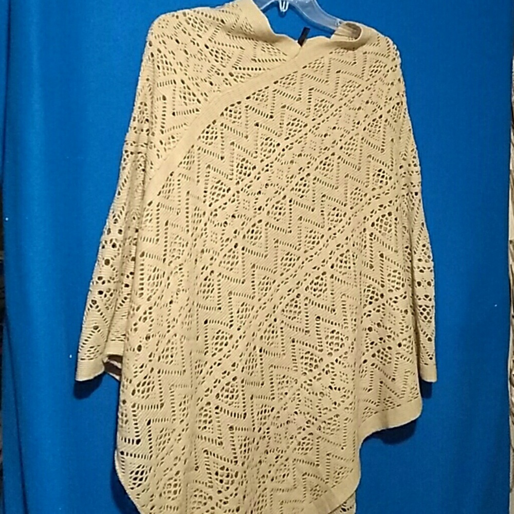 Brittany kneels poncho